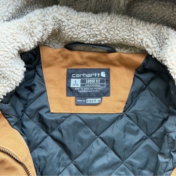 Carhartt Women's Brown Utility Jacket with Hood - Picture 5 of 9